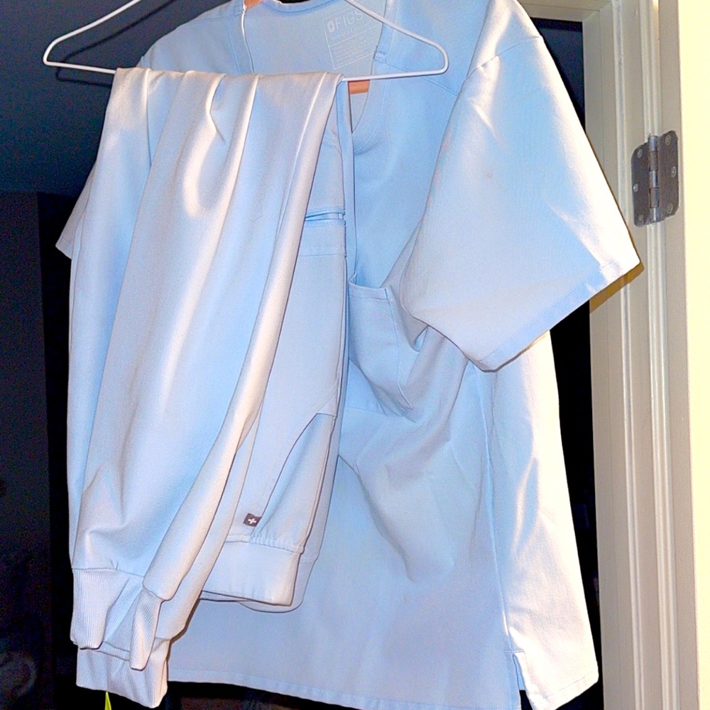 Figs limited edition sky blue joggers set